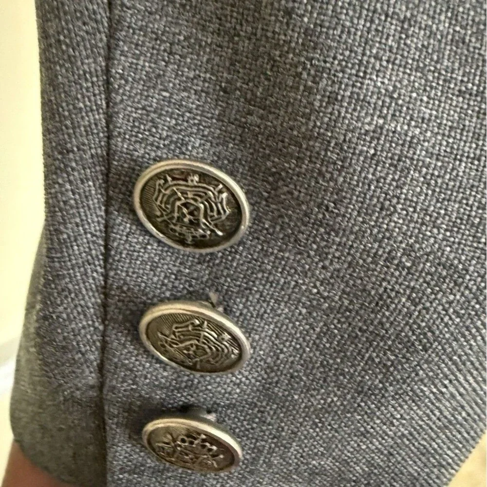 Edgeworth Suit Jacket Two Button Single Breasted Closure Men Size 50L